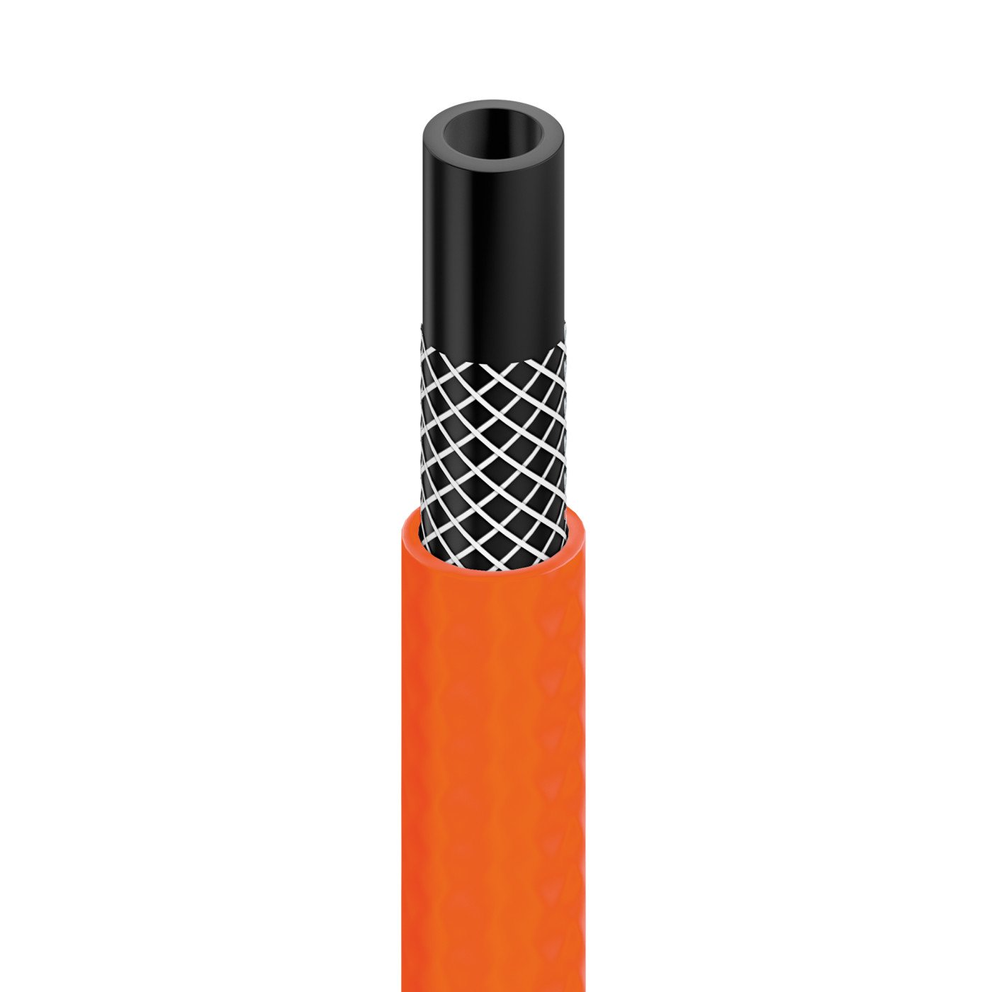 2 mètres Tuyau à gaz propane/butane Ø 10X17 mm  orange tressé de GCE Charledave 