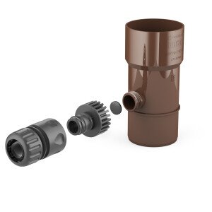 BRYZA PVC Water collector 110 mm brown