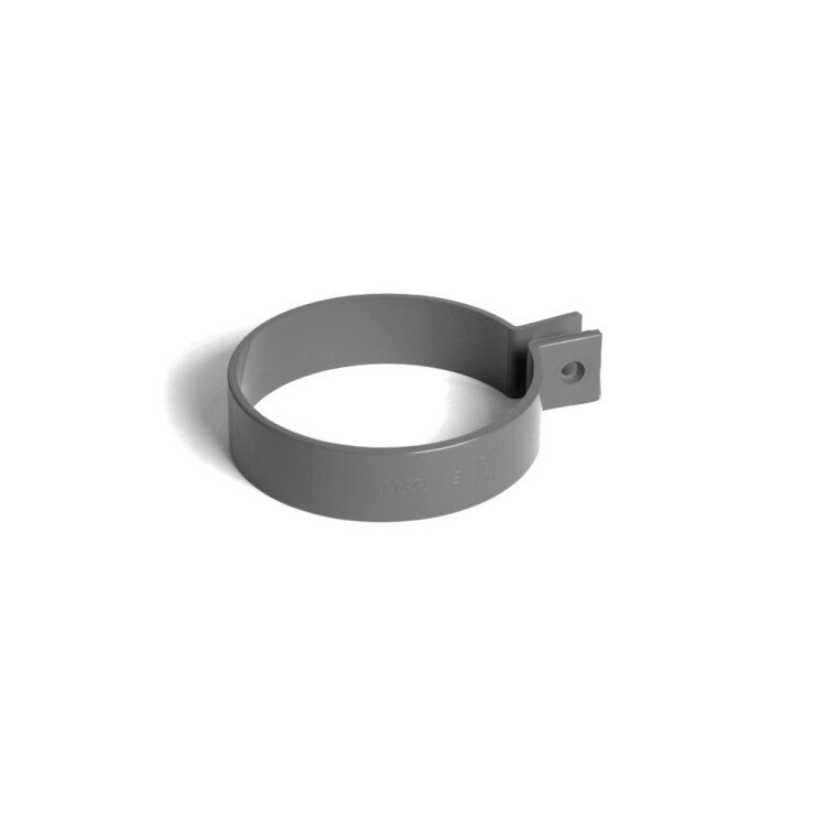 BRYZA PVC Down pipe clamping ring 90 mm graphite