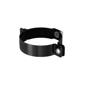 BRYZA STAL Down pipe clamping ring 90 mm black